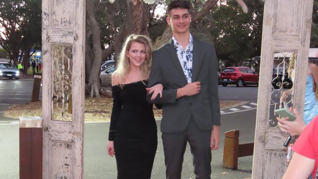 Students arrived in style at the Hervey Bay State High School formal.