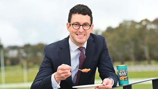 FOR A CAN OF BEANS: Kavel MP, and speaker of the Lower House, Dan Cregan. Photo; Keryn Stevens