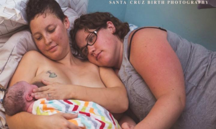 Lesbians Breastfeeding Each Other