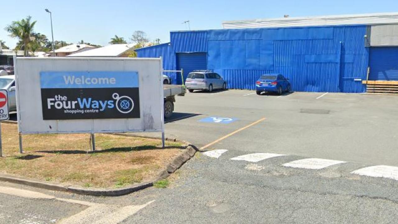 Motorbike rider taken to hospital after car park crash