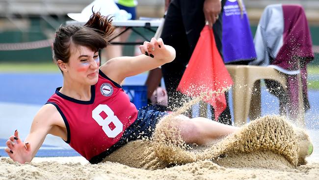 QGSSSA private schoolgirl track and field championship. Thursday September 15, 2022. Picture, John Gass