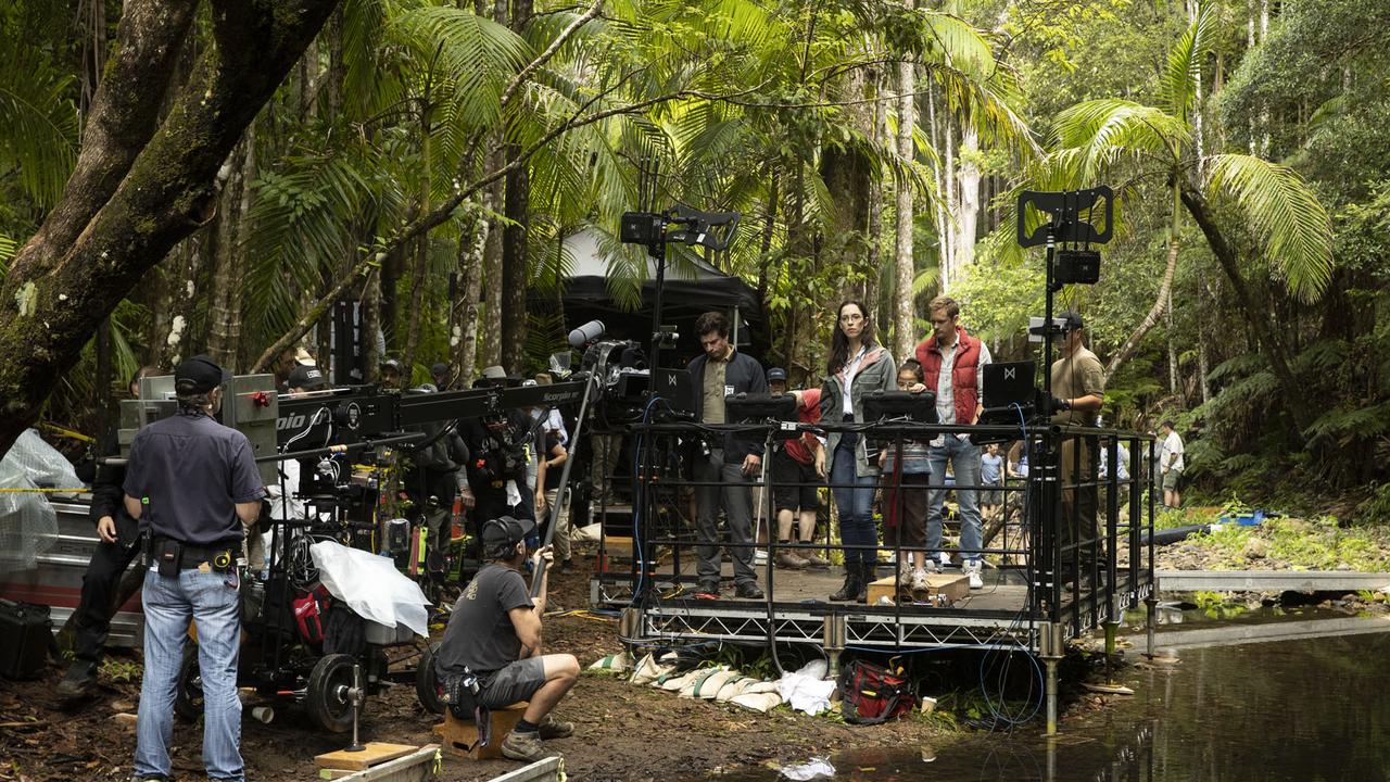 Filming of Godzilla Vs Kong at Tallebudgera Creek on the Gold Coast in 2019