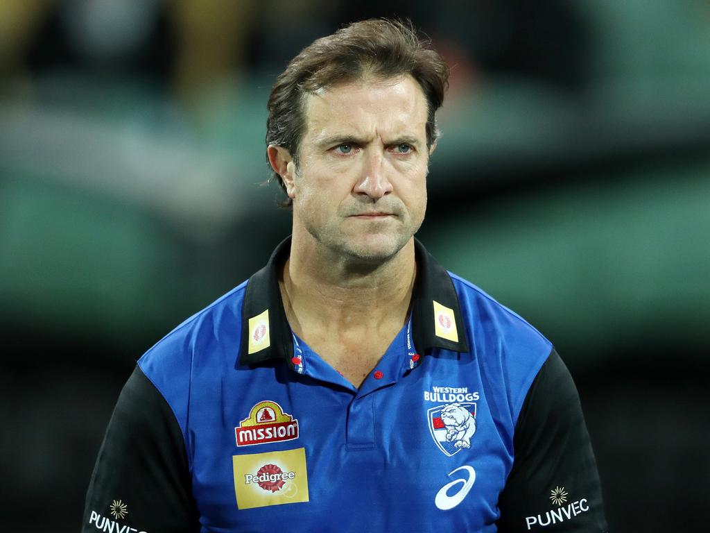 Luke Beveridge, coach of the Bulldogs.