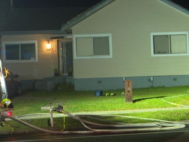 The house at Centenary Rd where a fire ripped through a granny flat. Picture: TNV