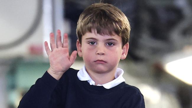 Prince Louis looked thoroughly unimpressed at points. (Photo by Chris Jackson/Getty Images)