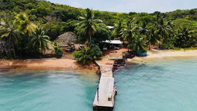 The jetty at Albany Island off the coast of Somerset. Picture: Albany Island