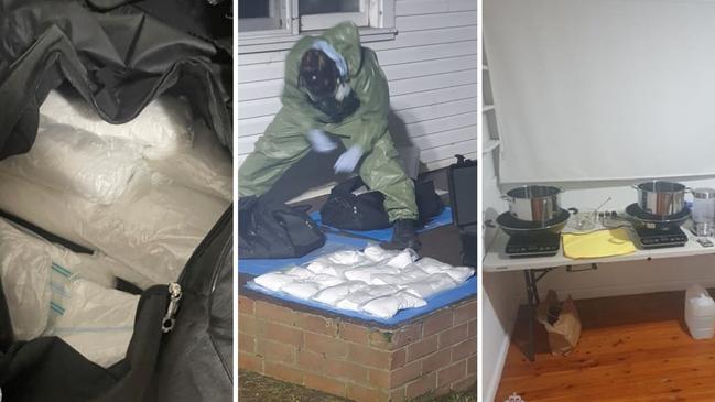 Two men have been charged with drug supply after about $12m worth of ‘ice’ was seized. Picture: NSW Police