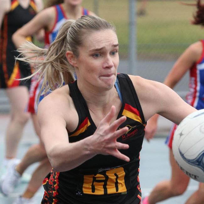 St Joseph's goal defence Tori Honner. Picture: Mark Wilson