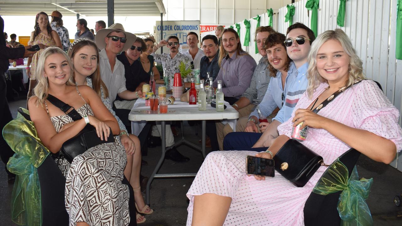 Racegoers at the St Patrick’s Day races in Rockhampton on March 12, 2022. Picture: Aden Stokes