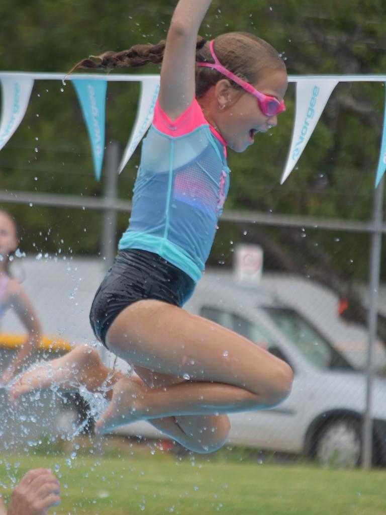 PARTY TIME: There were plenty of splatters and splashes at Dalby's pool party on Saturday.