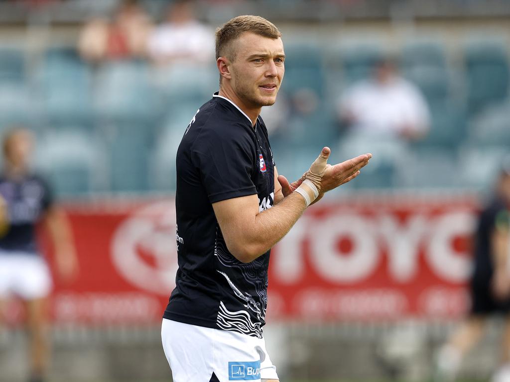 Patrick Cripps’s Blues face Richmond in the first game of the SuperCoach season. Picture: Phil Hillyard