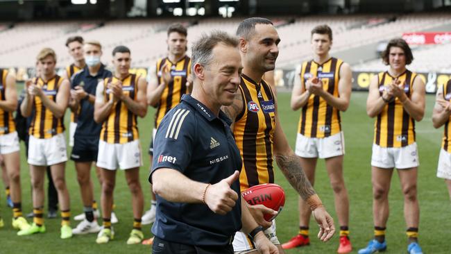 Shaun Burgoyne retired alongside coach Alastair Clarkson. Photo by Darrian Traynor/Getty Images.