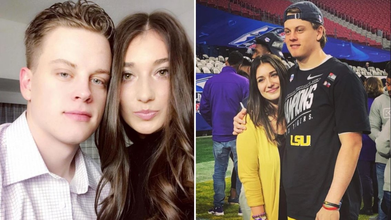 Olivia Holzmacher cheers boyfriend Joe Burrow at AFC Championship