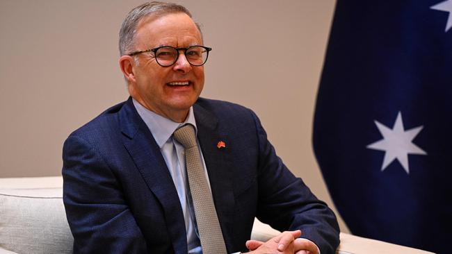 Anthony Albanese at La Moncloa Palace in Madrid on Tuesday. He says the ‘strategic disaster’ of Russia’s invasion of Ukraine, and the democratic world’s response to it, sent a strong signal to China. Picture: AFP