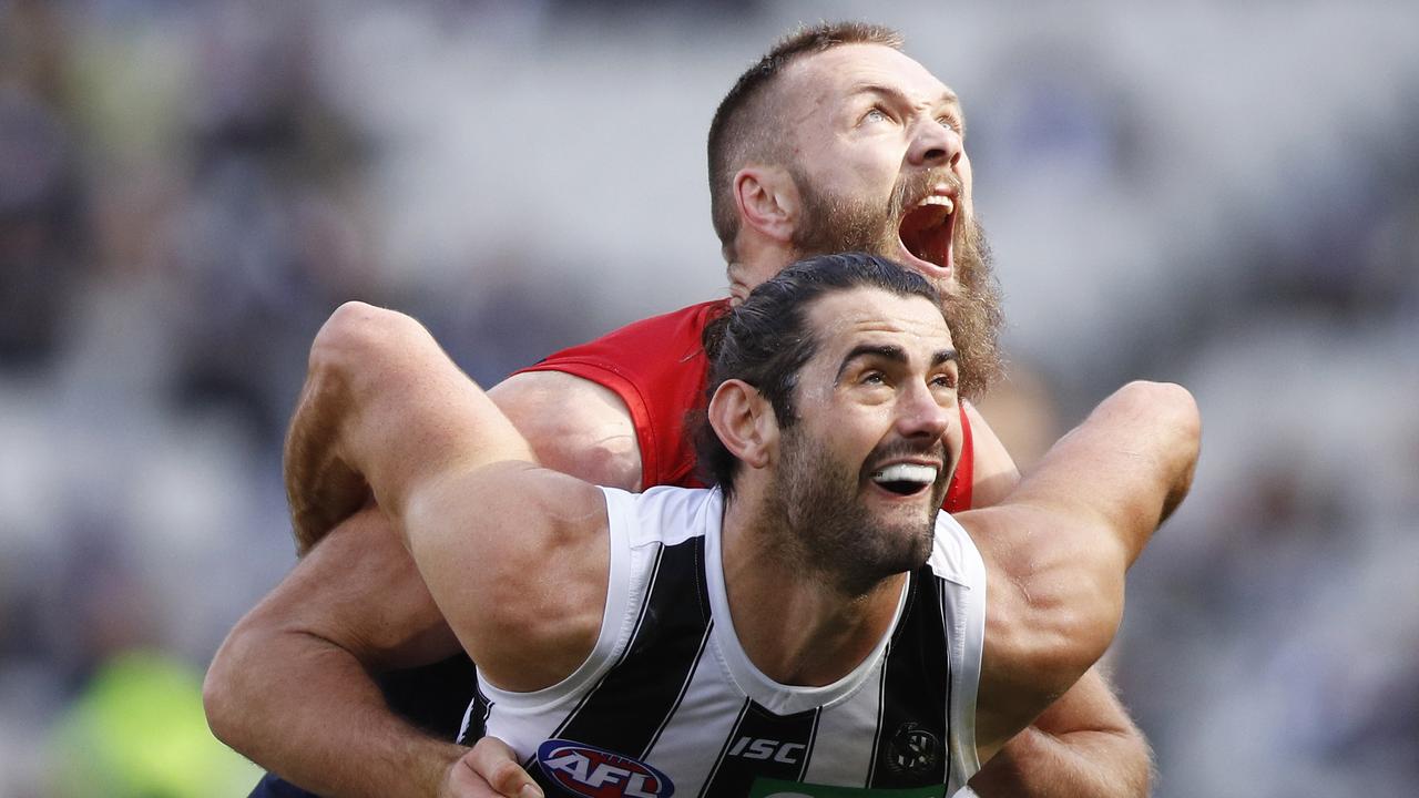 Could Brodie Grundy join Max Gawn at the Demons next year? Picture: AAP Image/Daniel Pockett