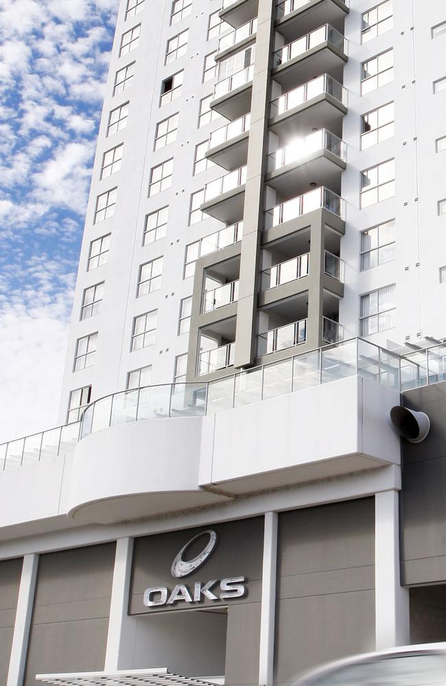 The Oaks Aspire Apartments tower in Ipswich.
