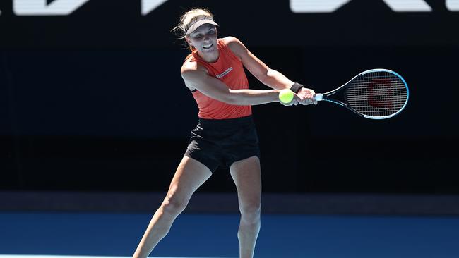 Maddison Inglis has been knocked out of the Australian Open. Picture: Getty Images