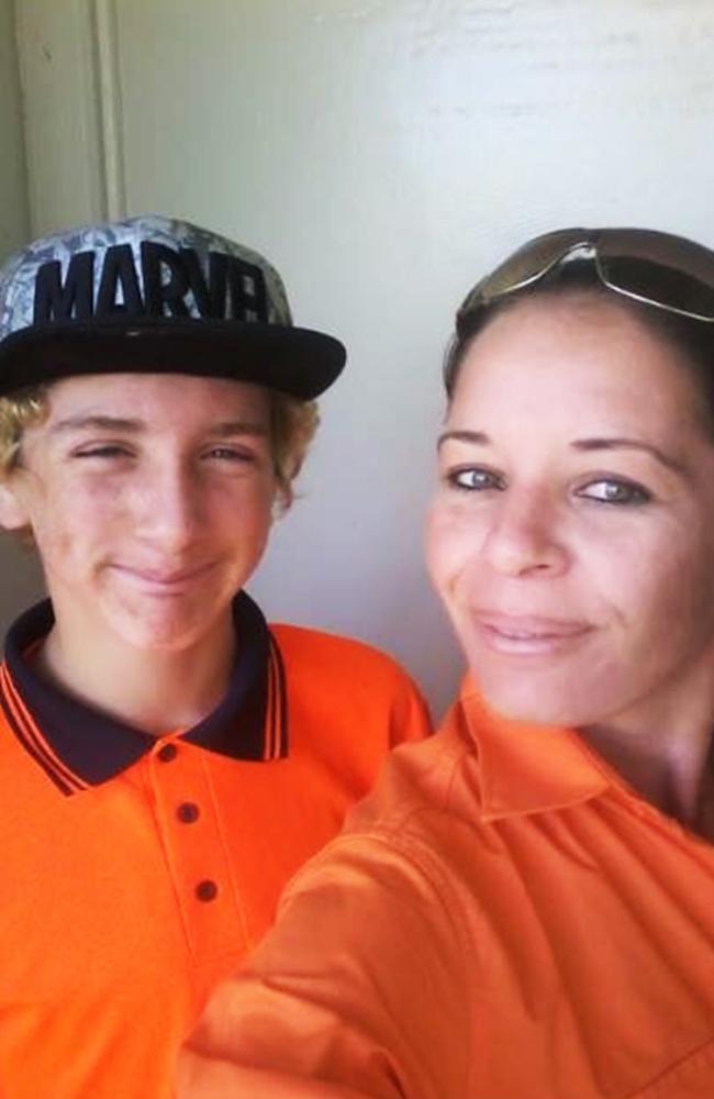 Facebook image of Tyrone Unsworth with his mother.