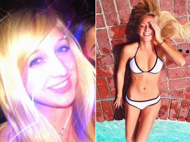 Monette Moio, model who went to school with Elliott Rodger. Photo: MySpace and Facebook (right)