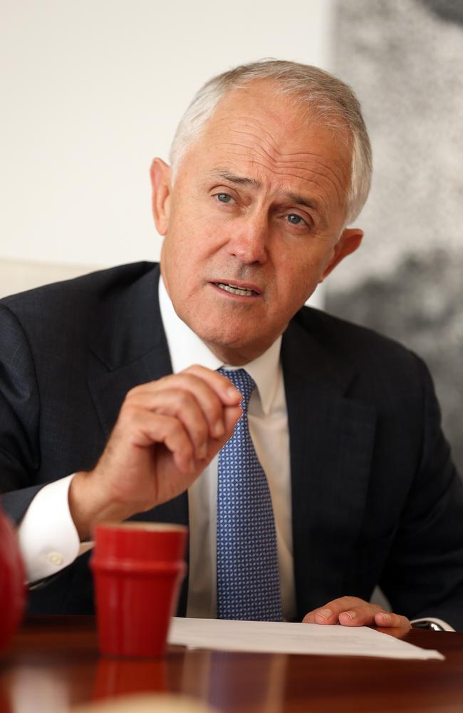 Then opposition leader Malcolm Turnbull was briefed on the Rudd overnment’s stimulus plan.