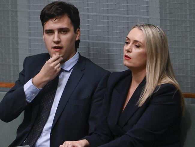 Anthony Albanese's son, Nathan Albanese and Jody Hayden Picture: NewsWire / Martin Ollman