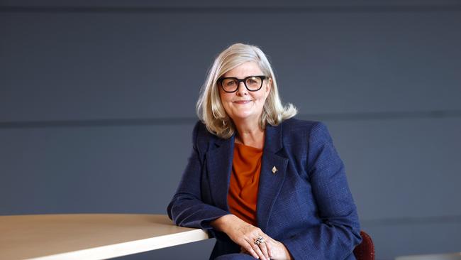 Corporate gender equality advocate Sam Mostyn was among those who got a ride on the PM’s jet. Picture: Richard Dobson