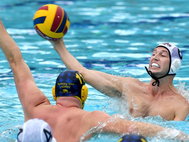 Qld player Anthony MartinThe Mens Queensland Thunder side at the Water PoloSunday March 6, 2022. Picture, John Gass