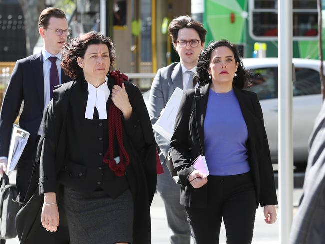 Former Liberal Party member Moira Deeming  arrives at the Federal Court of Victoria for her case against Victorian Liberal Party leader, John Pesutto. Wednesday, 18. 2024.Picture: David Crosling