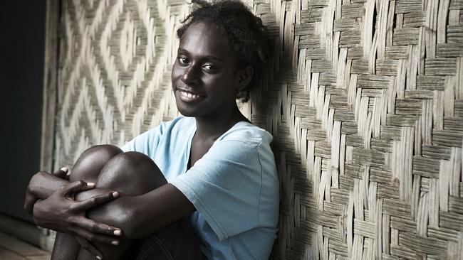 The true star of Mr. Pip ... Bougainville schoolgirl Xzannjah.