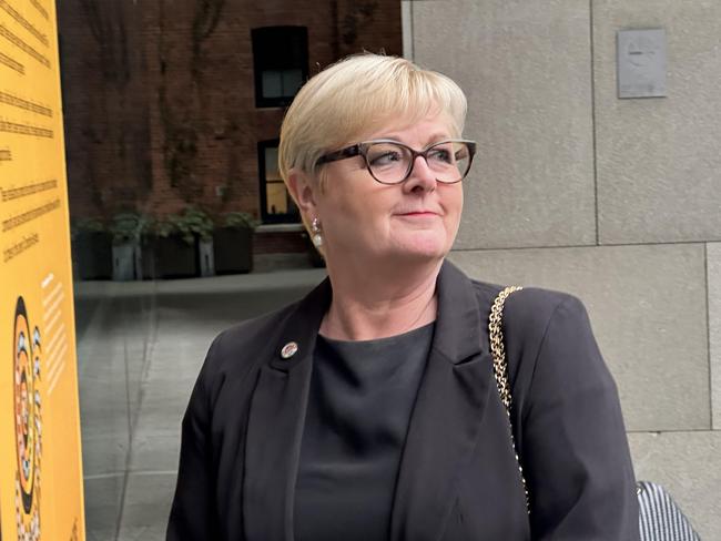 PERTH, AUSTRALIA - NewsWire Photos - AUGUST 09, 2024: Senator Linda Reynolds arrives at the Supreme Court in Perth, A court will decide if Brittany Higgins’ medical records should be produced to Linda Reynolds’ legal team, as their blockbuster defamation trial continues.Picture: NewsWire / Emma Kirk