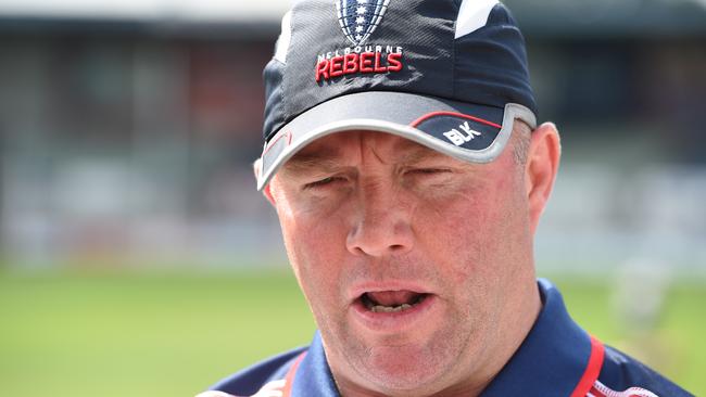 Melbourne Rebels coach Tony McGahan. Picture: Lawrence Pinder