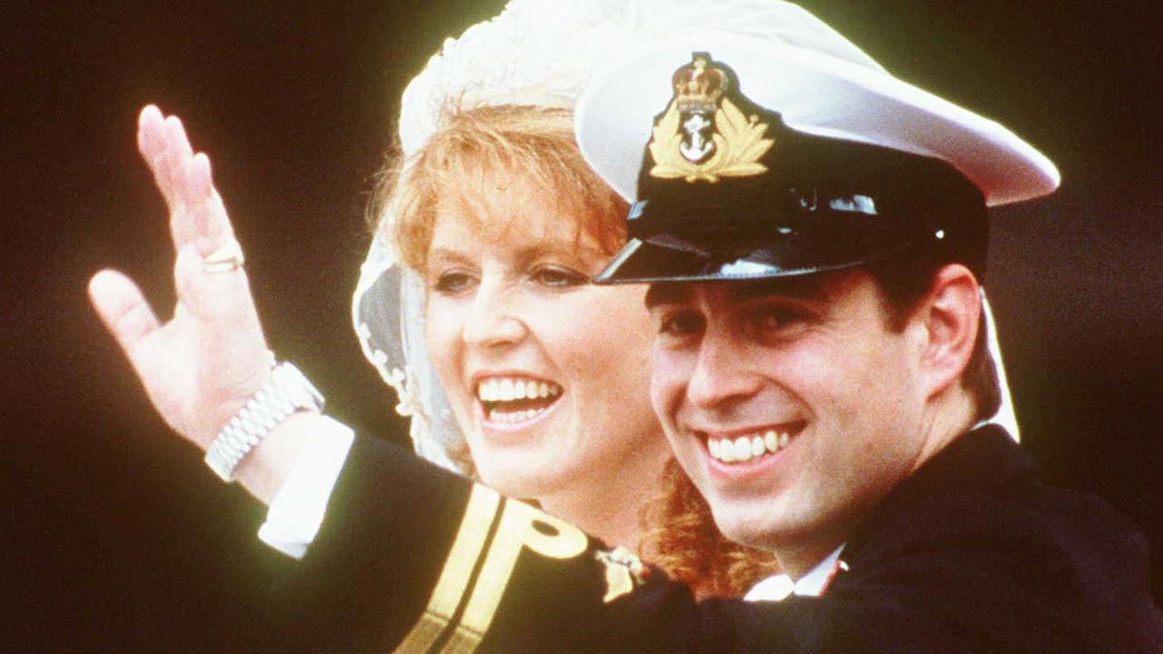 Fergie and Prince Andrew’s 1986 royal wedding.