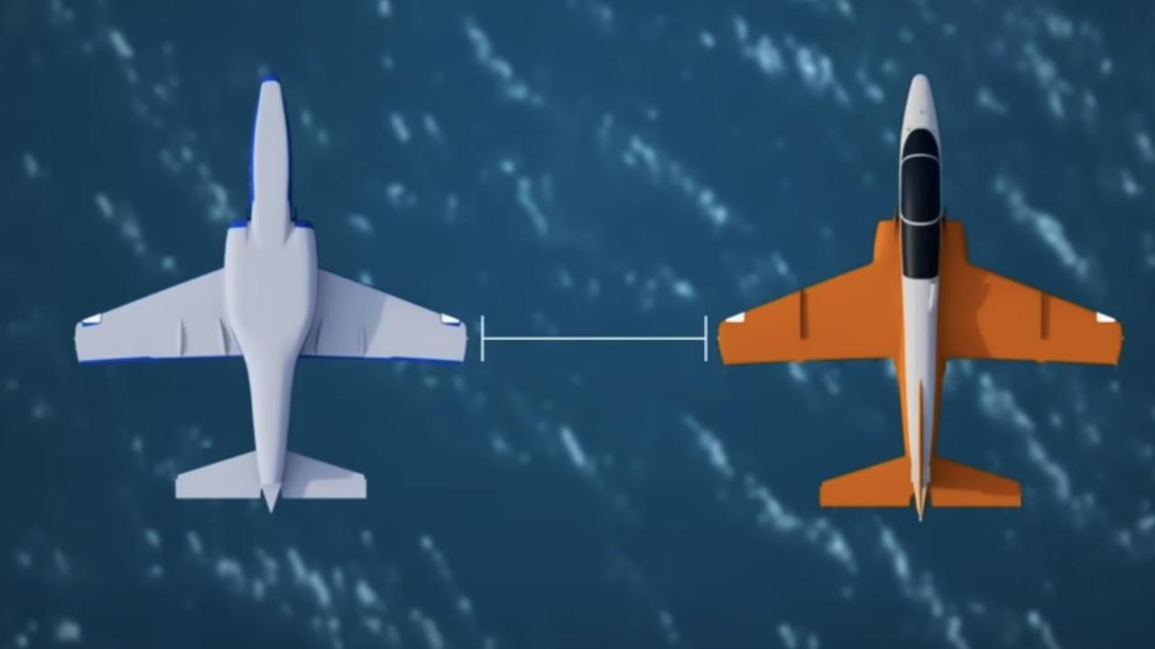 The pilots planned to fly in parallel, one upside down, one filming. Picture: ATSB