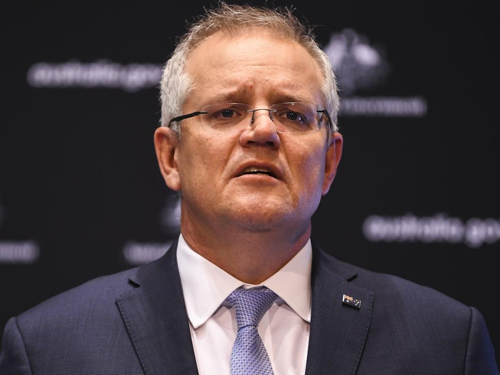 Australian Prime Minister Scott Morrison will pay out to save tradies. Picture: AAP Image/Lukas Coch