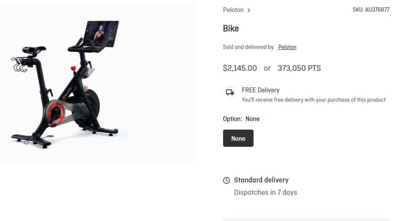 This Peleton bike will cost you 373,050 points.