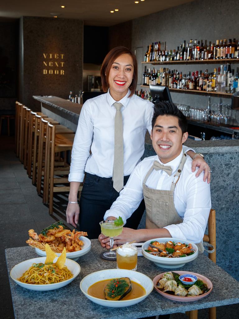 Viet Next Door owners and siblings, Linda and Ben Phan. Picture: Matt Turner