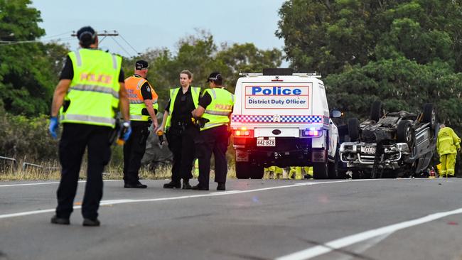 A woman has died, with another in critical condition along with two children after a head on accident on the Bruce Highway at Nome, just south of Townsville on Sunday.