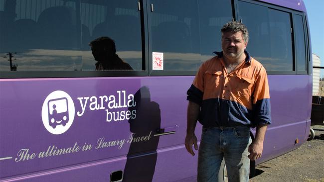 MR BUS DRIVER: Randal Morris has been operating Yaralla Buses for nearly 10 years and is known by many schoolkids around town. Photo: Lachlan Berlin