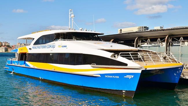 A passenger said the youths were “out of control”. Picture: Manly Fast Ferry