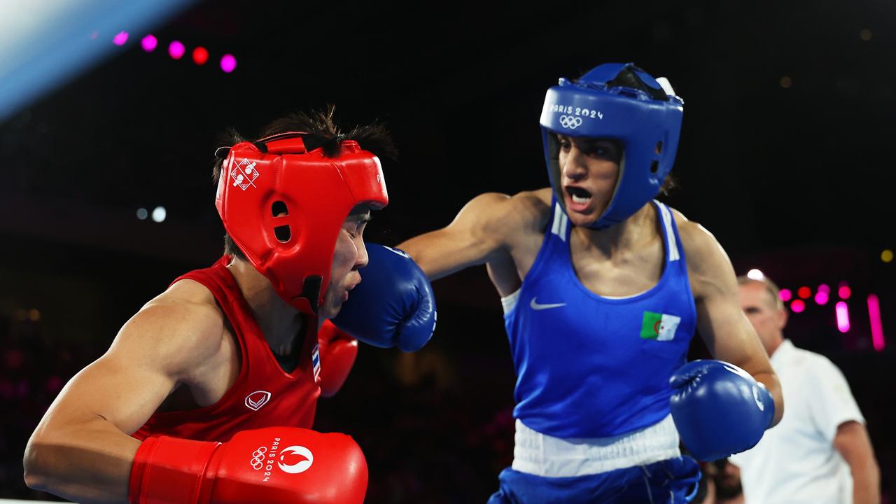 Imane Khelif in action during her run to the gold medal bout. Picture: Getty Images