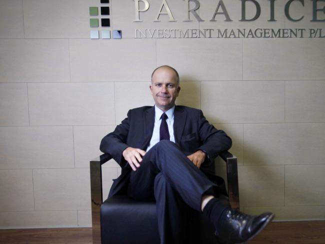 David Paradice, portfolio manager for Paradice Investment Management, pictured at the company headquarters in Sydney.