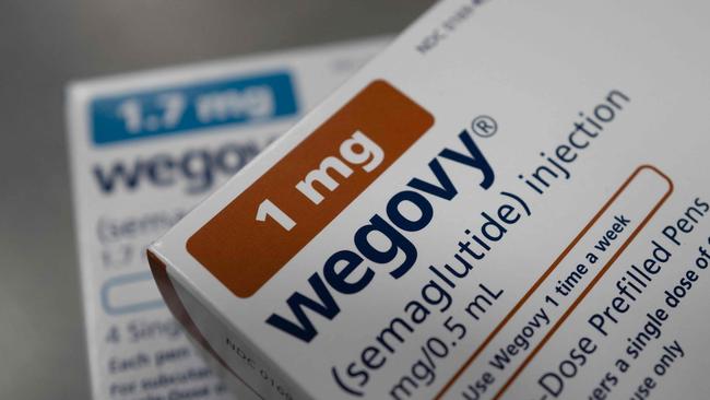 CHICAGO, ILLINOIS - APRIL 24: In this photo illustration, the injectable weight-loss medication Wegovy is available at New City Halstead Pharmacy on April 24, 2024 in Chicago, Illinois. More than 3 million people with Medicare could be eligible for the difficult-to-find and expensive weight-loss drug under new guidance which can cover the medication for patients who are obese or those who have a history of heart disease and are at risk of a heart attack or stroke. (Photo Illustration by Scott Olson/Getty Images) (Photo by SCOTT OLSON / GETTY IMAGES NORTH AMERICA / Getty Images via AFP)