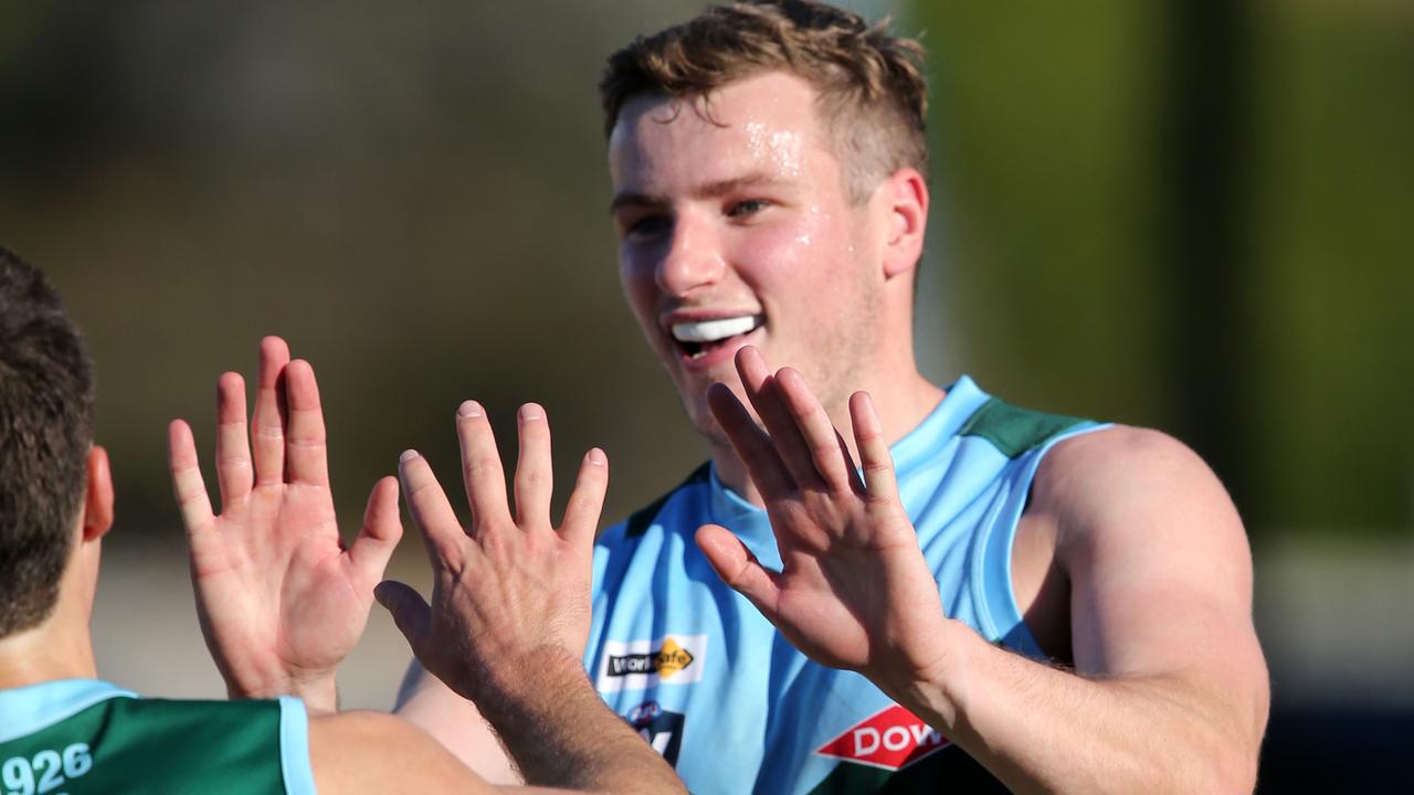 With Mitch Day kept quiet, Harry Kershaw booted three goals for the Ammos. Picture Mike Dugdale