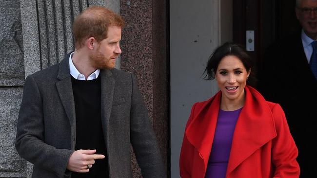 Harry and Meghan have stepped down from royal duties after a fractious year of public scrutiny and media feuds. Picture: AFP.