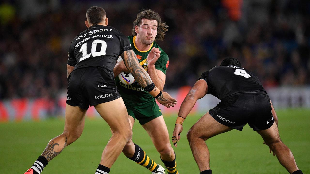 Patrick Carrigan is rated a future Broncos captain, but will not be a co-captain in 2023. (Photo by Oli SCARFF / AFP)