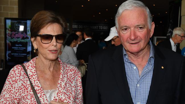 Former NSW premier Nick Greiner and partner Caroline. Picture: AAP