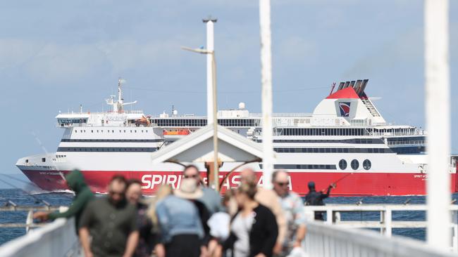 A man and woman were allegedly busted with 6kg of MDMA on the Spirit of Tasmania. Picture: Alan Barber