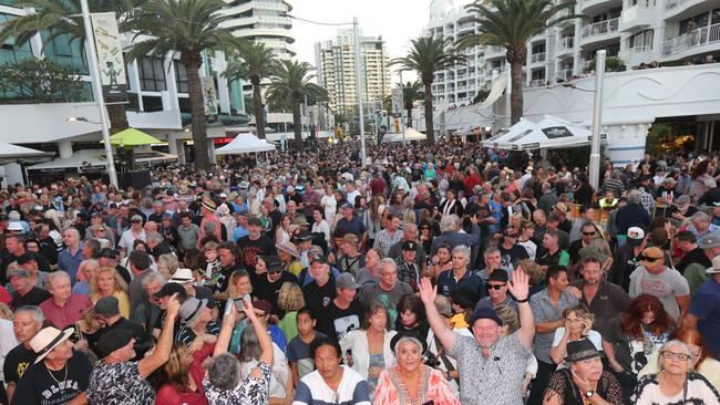 Blues on Broadbeach attracted an estimated 170,000 people to the area. Picture Mike Batterham