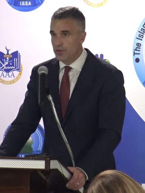 South Australian premier Peter Malinauskas addressed an Islamic community function on the Gaza conflict . Picture: Islamic Society of South Australia