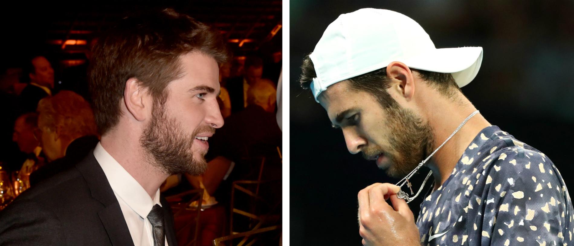 Australian Open 2020 Karen Khachanov Liam Hemsworth Doppelganger Nick Kyrgios